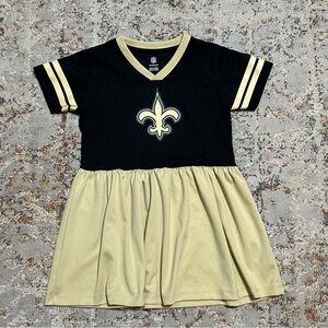 NFL New Orleans Saints football dress size Medium 5/6 youth